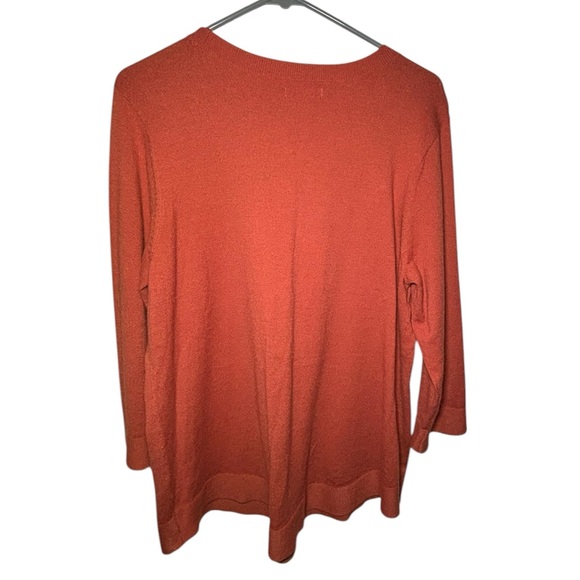 Croft & Barrow Orange Pullover Sweater EUC - Picture 3 of 6
